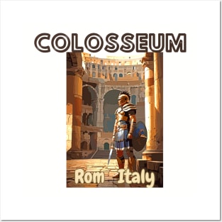 Colosseum arena, Rome, Italy Posters and Art